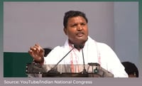 Clipped video shared to falsely claim Indian Youth Congress leader Srinivas BV called Smriti Irani a 'witch'