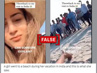 Video of female tourist surrounded by locals on Bangladesh beach shared as incident from India