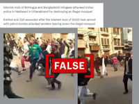 Video from Uttar Pradesh falsely shared as mob chasing police in Haldwani, Uttarakhand