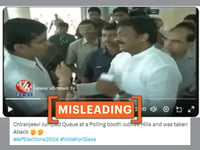 2014 video of voter reprimanding Indian actor Chiranjeevi for jumping queue shared as recent