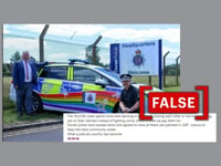 No, Dorset Police has not painted all their cars in support of LGBTQ+ community