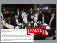 2021 photo shared to falsely show Hamas leaders feasting during Ramadan as 'Gaza is destroyed'