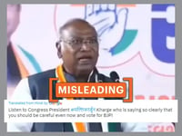 Clipped video shared to claim Mallikarjun Kharge said Congress will redistribute citizens’ wealth