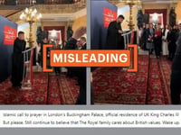 Video from Lancaster House shared to claim Islamic call to prayer recited at Buckingham Palace