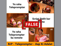 BJP's Hyderabad candidate wasn't using teleprompter during interview