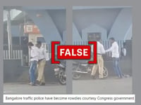 Video from Maharashtra shared as Bengaluru traffic cop assaulting biker