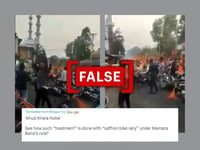 Video does not show an attack on a ‘saffron bike rally’ in West Bengal