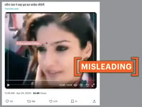 No, actor Raveena Tandon didn’t say she supports Congress in the ongoing Indian elections