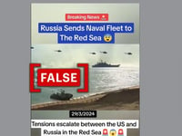 Old, unrelated clips shared as recent footage of Russian ships entering Red Sea