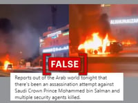 Footage from road accident in Riyadh falsely shared as assassination attempt on Saudi Crown Prince