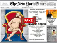नहीं, न्यूयॉर्क टाइम्स ने पीएम मोदी का मज़ाक उड़ाते हुए कार्टून प्रकाशित नहीं किया
