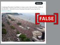 Old photo from Brazil shared as recent rally by Donald Trump in New Jersey