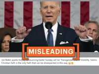 No, Joe Biden did not ‘replace’ Easter Sunday with Transgender Day of Visibility