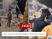 BTS footage of ad highlighting condition of Gaza shared with ‘Pallywood’ narrative