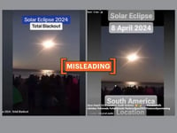 Video from 2019 passed off as 2024 solar eclipse sighting in South America