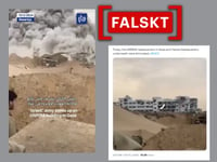Nej, den här videon visar inte en explosion vid UNRWA:s huvudkontor i Gaza