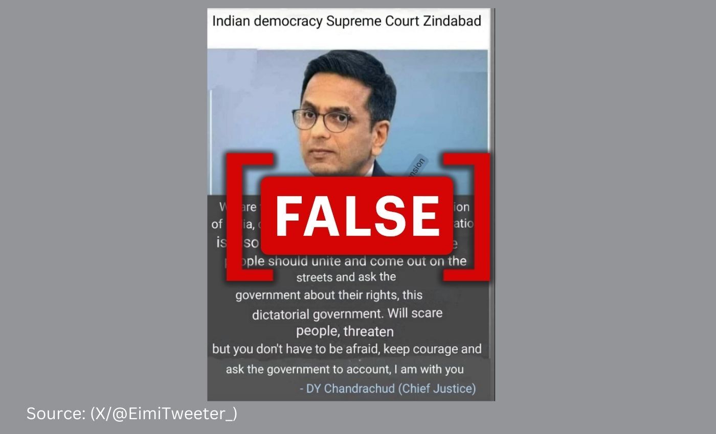 India's top court decries fake quote attributed to Chief Justice of India DY Chandrachud