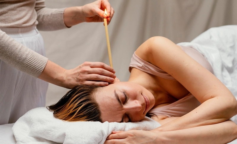 False: Ear candling helps remove excess amounts of earwax.