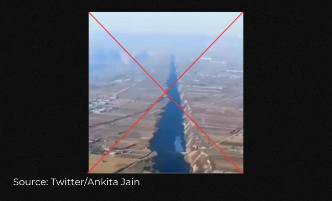 False: The video depicts a fracture in the earth's crust caused by recent earthquakes in Turkey.