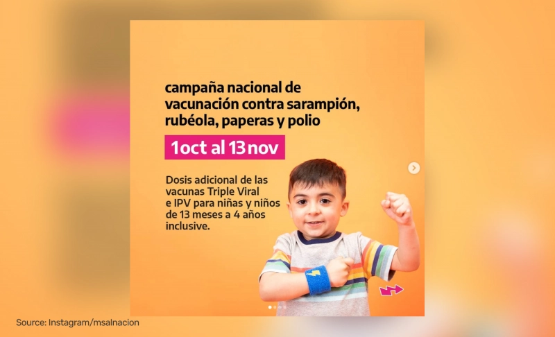 False: Argentina's poster boy for vaccinations 