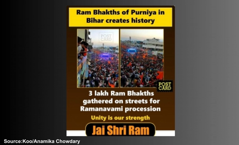 Old visuals from Karnataka falsely linked to Ram Navami celebrations in Bihar in March 2023