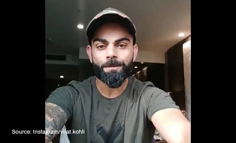 Misleading: Virat Kohli thanked his fans in an emotional speech after hitting a century in the 2022 Asia Cup.