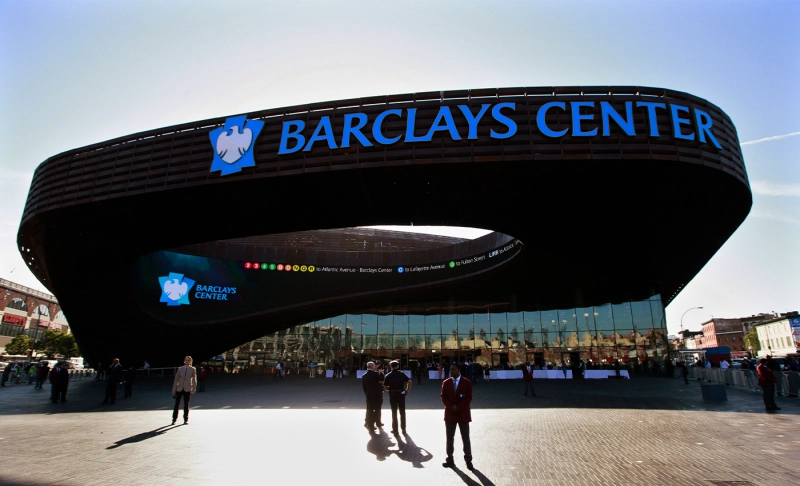 False: Gunshots were fired at the Barclays Center in New York City on May 29, 2022.