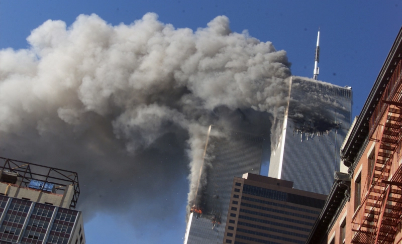False: WTC 1, 2 & 7 were brought down via controlled demolition.