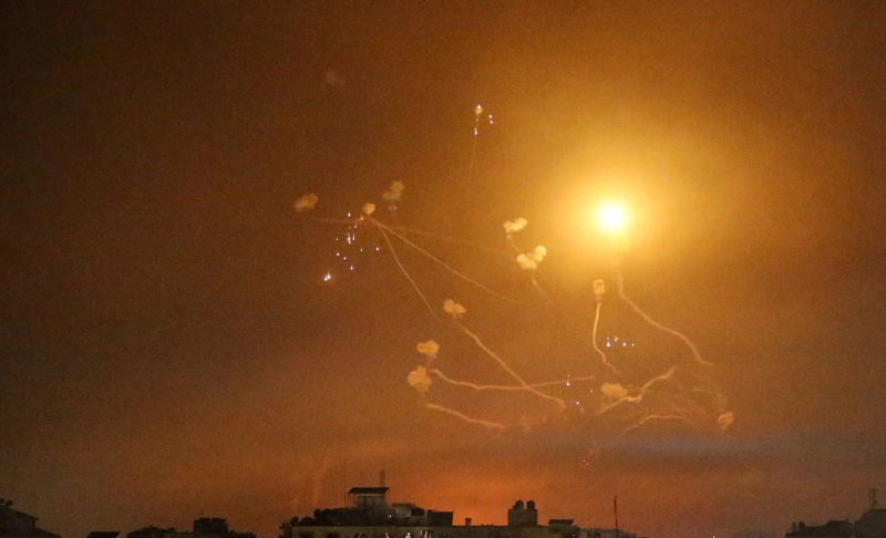 Misleading: A video clip posted by Israeli Prime Minister Benjamin Netanyahu's spokesperson, Ofir Gendelman, shows Hamas firing rockets at Israel from the Gaza Strip.