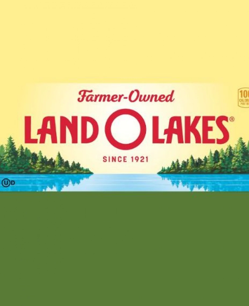 True: Land O'Lakes changed the advertising logo on its butter package.