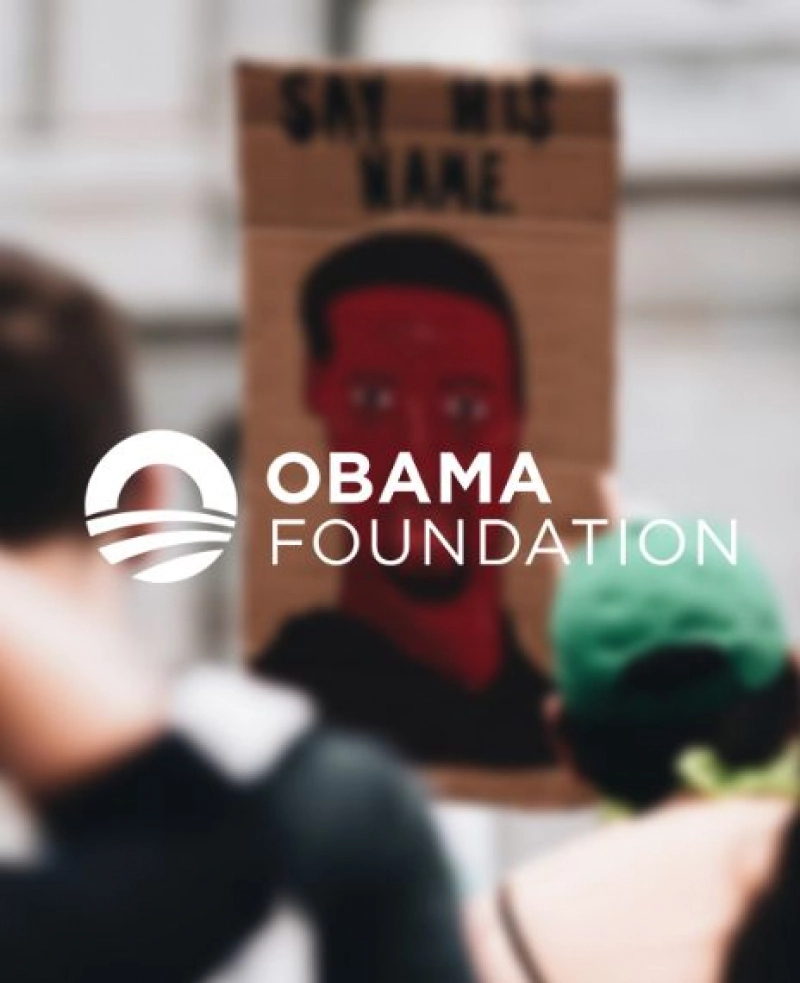 False: The Obama Foundation tweeted an image of George Floyd eight days before his death.
