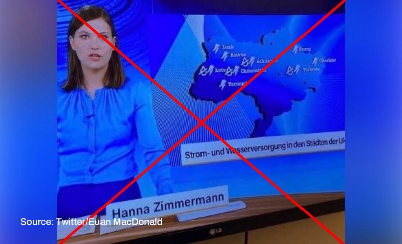 False: German public broadcaster ZDF is using maps showing Ukraine without the Russian-occupied regions.