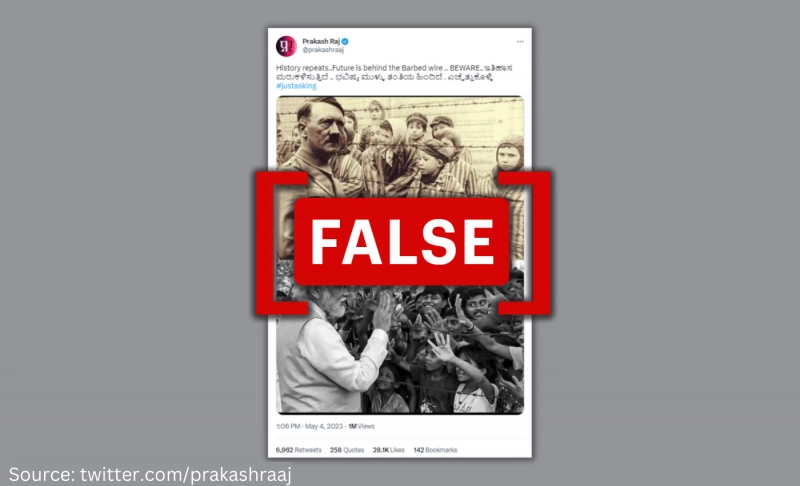 Morphed image of Hitler falsely shared to compare Nazi dictator with Modi