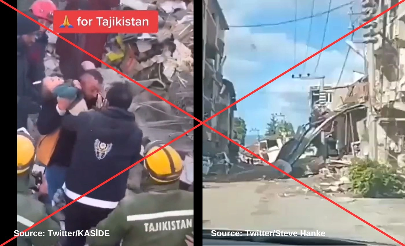 False: Videos show the aftermath of the Tajikistan earthquake.