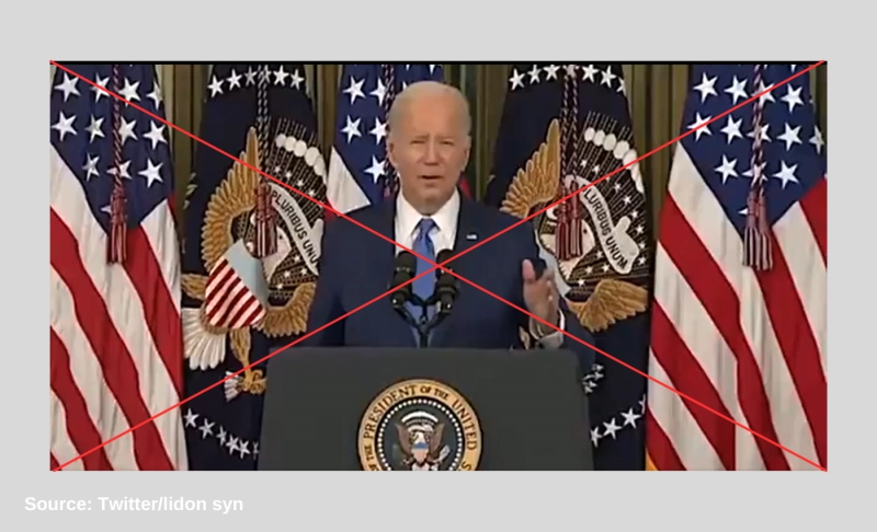 False: Joe Biden said the flying objects spotted in North America are 