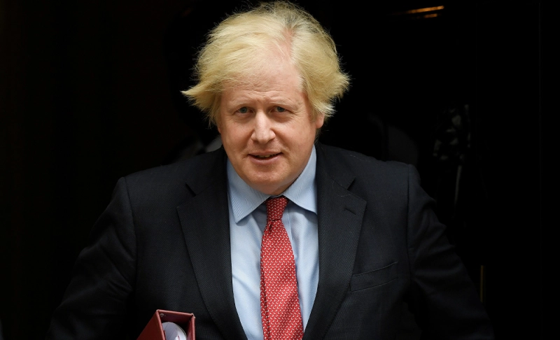 False: Boris Johnson travelled to Italy to baptize his son Wilfried.