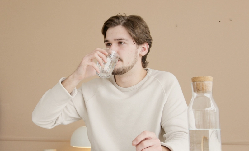False: Drinking cold water when it is hot outside can send one's body into shock.