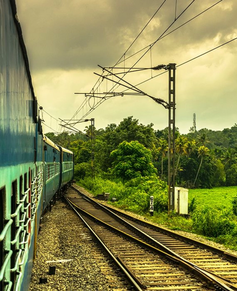 False: The first railway line in Kerala was laid in Munnar.