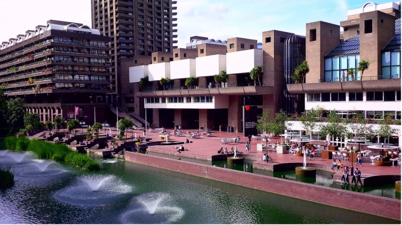 False: London's Barbican Center does not have toilets specifically for women.
