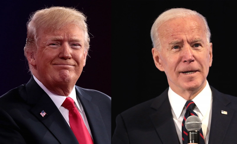 True: Former U.S. President Donald Trump is taller than Joe Biden.