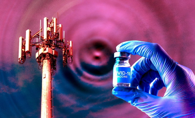 False: COVID-19 vaccines contain nano router technology.