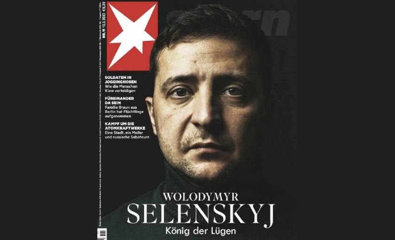 False: Stern magazine featured Ukrainian President Volodymyr Zelenskyy on its cover with the title 
