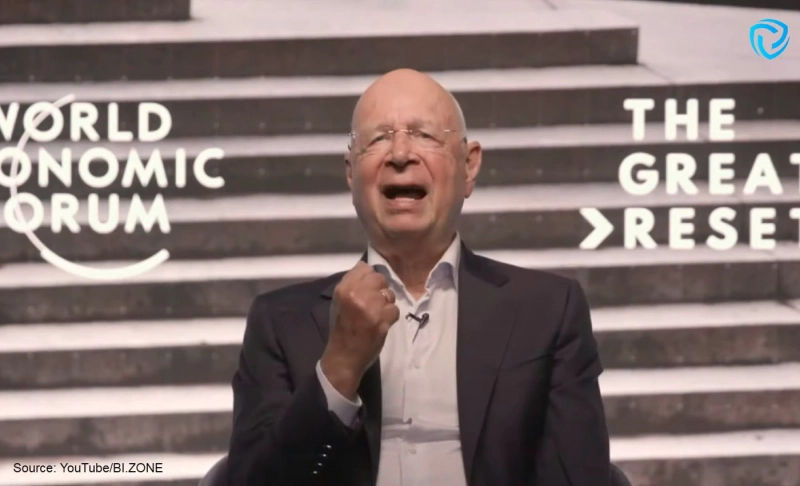 False: Klaus Schwab warned of a global cyber attack, after which digital biometric IDs would be required to access the internet.