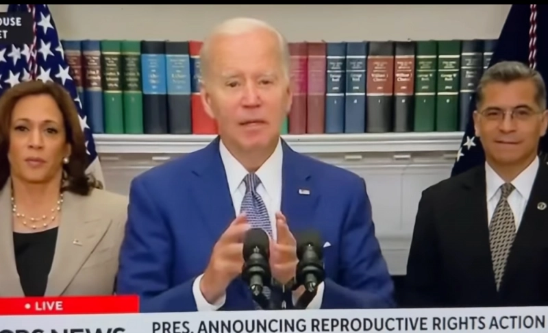 False: President Biden misread the teleprompter during a speech about abortion rights on July 8, 2022.