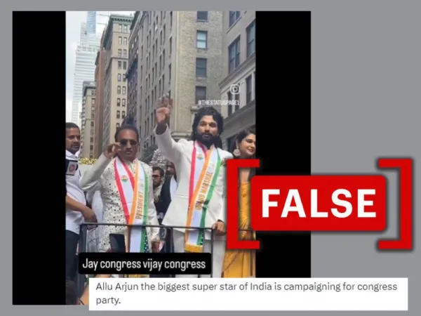 Indian actor Allu Arjun’s 2022 video from New York event shared as him campaigning for Congress
