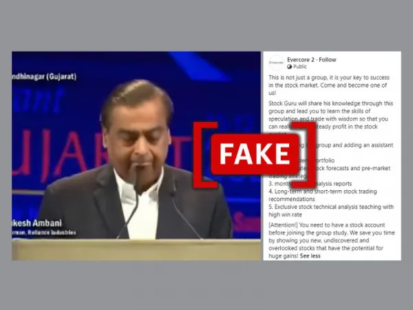 Deepfake video of billionaire Mukesh Ambani circulated to promote a stock market forum