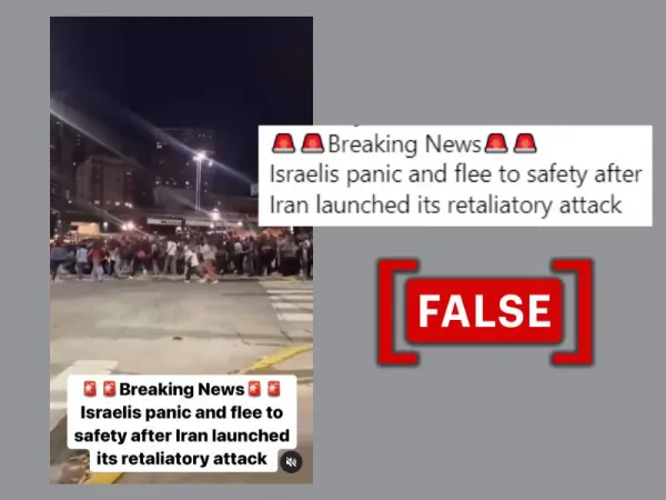 Video from Argentina falsely shared as Israelis fleeing Iran's retaliatory attack