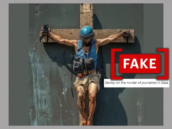 AI image passed off as Banksy’s artwork on the ‘murder of journalists in Gaza’