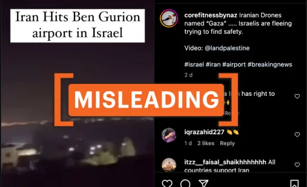 No, Iranian missiles didn’t strike Israel's Ben Gurion Airport