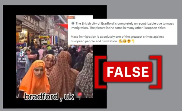 Video from Pakistan shared as ‘mass immigration’ in U.K.'s Bradford